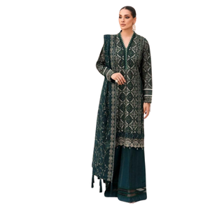 ชุดเดรส2024ปากีสถานแบบปักล่าสุดสำหรับผู้หญิงชุดเดรสสไตล์อินเดียชุดเดรสคาราราราแขนยาว - Product Image 1