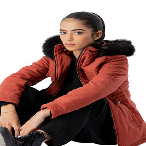Veste parka d'hiver pour femme imperméable et respirante, grande taille - Design matelassé, chauffante, écologique, séchage rapide, nylon - Product Image 4