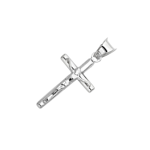 Fashionable <b>Silver</b> Rhodium Plated Hollow Christian Crucifix <b>Cross</b> Pendant Latest Design <b>Men's</b> & Women's & Children's Jewelry - Product Image 2