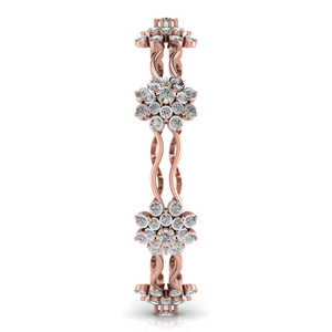 New Collection 925 Sterling Silver Round Cut Leb Grown Diamonds <b>Bangles</b> for Women Bezel Setting Everyday Wear Wedding or Party - Product Image 6