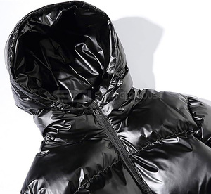 Veste matelassée extérieure légère et décontractée en gros Veste matelassée imperméable personnalisée pour l'hiver avec col à capuche - Product Image 4