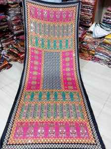 Sehroo Formal impreso bordado seda Dupatta señoras paquistaní marca Saree traje boda fiesta desgaste verano traje de moda - Product Image 5