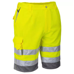 Pantalones cortos de seguridad con cinta reflectante de alta visibilidad para hombre, pantalones cortos de trabajo de construcción de alta visibilidad, pantalones cortos de seguridad de carga reflectante - Product Image 1