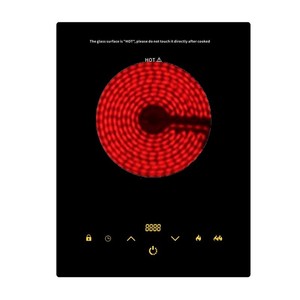 Estufa de cocina de inducción de 12 voltios superventas, cocina infrarroja individual con pantalla táctil adecuada <span class=keywords><strong>para</strong></span> <span class=keywords><strong>ollas</strong></span> múltiples - Product Image 2