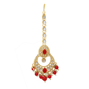 Ensemble de colliers ras du cou Kundan Bride en fleurs - Product Image 6