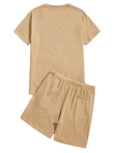 Ropa de exterior barata al por mayor, ajustada y holgada, para hombre, camiseta personalizada para gemelos, conjunto familiar, <span class=keywords><strong>camisetas</strong></span> a juego con pantalones cortos - Product Image 2