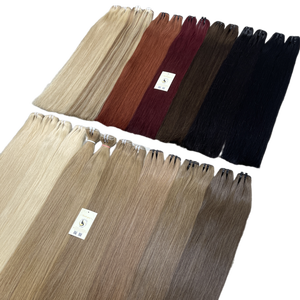 Nueva llegada superior Cabello liso Extensiones de cabello humano de trama vietnamita Pelucas delanteras de encaje de piano naranja y púrpura Tipo de cabello indio - Product Image 1