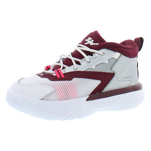 Zapatillas Nike Zion 1 para niña, color: blanco/plata/rojo granate, 100% auténticas - Product Image 1