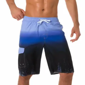 Pantalones cortos de playa para hombre con sublimación personalizada, pantalones cortos de malla holgados con estampado completo para entrenamiento, ropa informal de verano, patrón sólido - Product Image 4