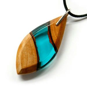 Smart Quality Charming Wood & Resin Unique Design Wholesale Pendant Type Necklace Necklace Fashion Jewelry <b>Accessories</b> Women - Product Image 6