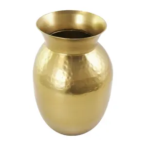 Vase à fleurs en métal fait main à motif unique, best-seller, vase en métal, pièce d'accent contemporaine, vase à fleurs, grand grossiste - Product Image 1