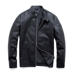 Chaqueta de cuero de invierno para hombre 2024 a la venta chaquetas de moda cómodas chaquetas de cuero personalizadas de buena calidad - Product Image 1