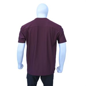 Maroon Oversized Training Tee Performance Gym T-<b>Shirt</b> Boxy Fit, Sweat-Wicking & Antimicrobial Durable Workout & Fitness <b>Shirt</b> - Product Image 2