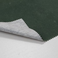 Personnaliser la rayonne non tissée RWS Series 58 pouces Flocked Velvet Fabric Green RWS54-444