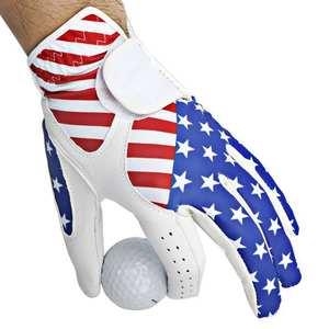 Gants de sport d'été personnalisés de haute qualité pour hommes Gants de golf en cuir Cabretta respirant en gros - Product Image 6