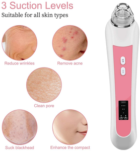 H200 ménage équipement de beauté aspirateur visage nettoyant points noirs élimination de l'acné machine dispositif vide visuel élimination des points noirs - Product Image 4