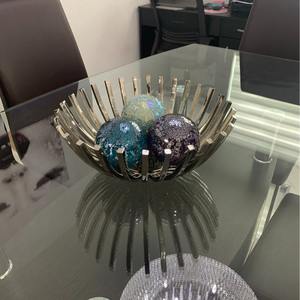 Bol décoratif en métal en aluminium brillant fantaisie bol en métal de qualité supérieure avec pour accessoires de cuisine bol japonais - Product Image 4