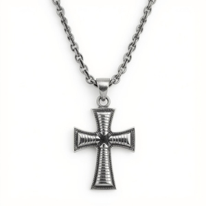 Collar con colgante de cruz de plata de ley 925 | Joyería fina hecha a mano por el fabricante de joyería de plata tailandesa OEM - Product Image 5