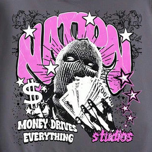 Sudadera con Capucha Estampada con Diseño Personalizado DTG para Hombre, Sudadera Casual de Punto con Bordado Estampado DTG Personalizado al por Mayor - Product Image 4