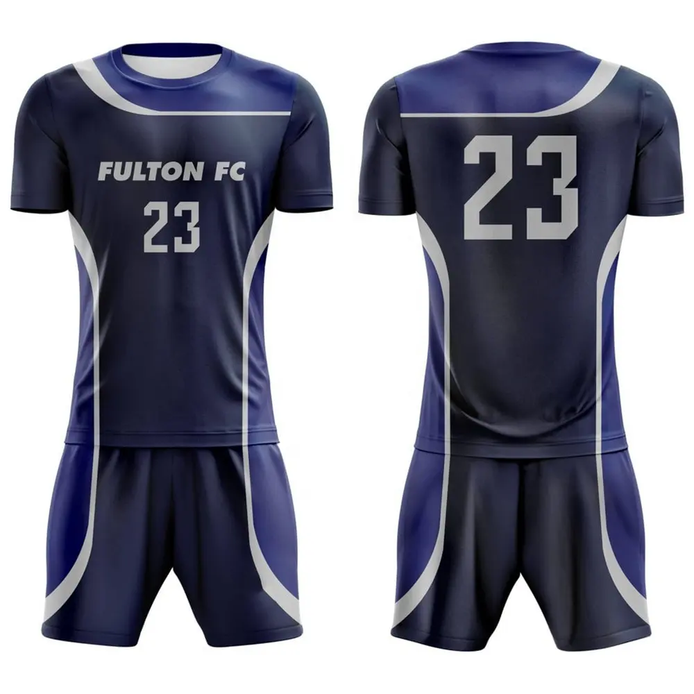 Novo Estilo Futebol Treinamento Futebol Jersey Shorts Conjuntos de Alta Qualidade Por Atacado Custom Logo Lightweight Soccer Uniformes