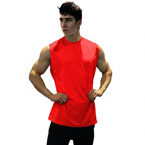 Camiseta sin Mangas Blanca para Hombre, Cuello Redondo, Color Sólido, Transpirable, Informal, Tejida en Poliéster, Estilo Atlético - Product Image 6