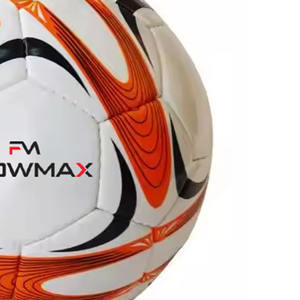 Flowmax Adult Size 5 Soccer Ball PU <b>Leather</b> with <b>Football</b> Material Hard Wearing and Machine Sewn for Indoor Outdoor Sports - Product Image 3