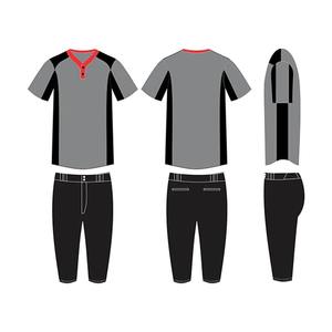 Maillot d'équipe d'uniforme de softball cousu à impression numérique par sublimation de couleur unie sur mesure - Product Image 6