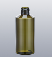 Bouteille pulvérisateur en PET ambré de luxe 100 ml 150 ml avec impression de logo personnalisé, rechargeable, pour cosmétiques et voyage