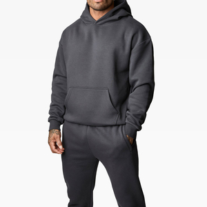 Conjunto de Ropa Casual para Hombre, Ligero, Cálido, para Invierno, con Capucha, Diseño Sólido, Logotipo Personalizado, 100% Algodón, Secado Rápido, Transpirable - Product Image 1