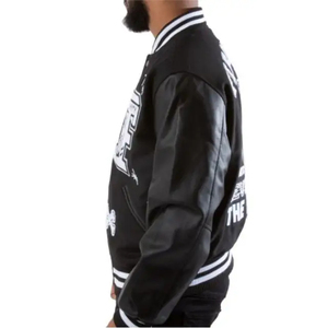 <b>Men's</b> Varsity <b>Jacket</b> <b>Summer</b> Streetwear Slim Fit Unisex 100% Wool Animal Print Quick Dry Breathable - Product Image 3