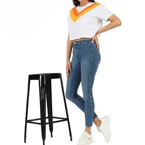 Haute qualité coton et polyester femmes haut court débardeurs Slim Fit respirant séchage rapide manches courtes vêtements de yoga dans un style décontracté - Product Image 5