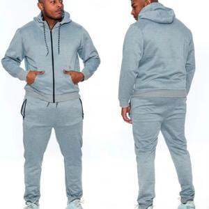 Conjunto de pantalones de chándal y Sudadera con capucha, conjunto de sudadera con cremallera de 2 piezas, ropa de hombre de moda con bordado personalizado de lana de alta calidad - Product Image 2