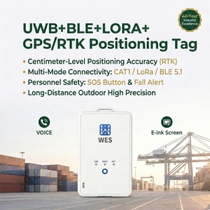 แท็ก RTLS UWB ป้องกันการระเบิดมาตรฐาน IP67 ระบบระบุตำแหน่ง RTK GPS LoRa Fusion พร้อมระบบ SOS เสียงพูด หน้าจอ E-ink เครื่องติดตามความปลอดภัยสำหรับคนงานอุตสาหกรรม - Product Image 1