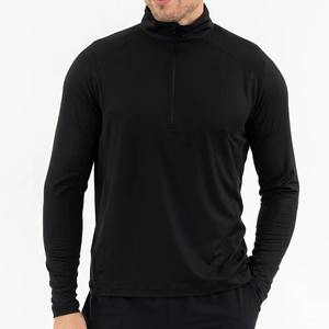 โลโก้คุณภาพสูงแบบกำหนดเอง ซิป 1/4  โลโก้บนเสื้อ  ผ้าโพลีเอสเตอร์/สแปนเด็กซ์ ยืดได้ 4 ทิศทาง - Product Image 4