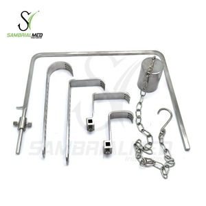 Retractor de Cadera Charnley de Acero Inoxidable de Grado Médico, Juego Completo de 4 Hojas, Cadena de Peso, Instrumentos Quirúrgicos Ortopédicos Manuales - Product Image 3