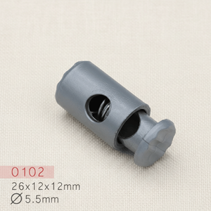 Venta al por mayor de fábrica: Topes de cordón de plástico ABS con resorte de un solo/doble orificio para cordones de bolsos y accesorios de prendas de vestir - Product Image 6