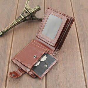 Wholesale Supplier Ultimate Quality Elegant Design Men's Short PU Leather Waterproof Stone Multi-Function Large Capacity Travel - Product Image 3