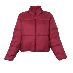 Vente en gros de vestes matelassées à col montant pour femmes, vêtements d'hiver respirants tricotés doublés de nylon, très vendus à bas prix - Product Image 1
