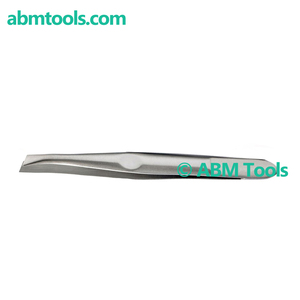 Custom Made COSMETIC TYPE 7 TWEEZERS with Toothed Tip Stainless Steel and Plastic Handle for <b>DIY</b> & Industrial Use - Product Image 1