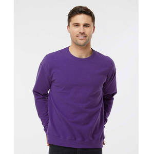 Vêtements personnalisés Pull en polaire pour hommes Sweat-shirt à col ras du cou Streetwear Sweatshirts à col rond en coton surdimensionnés et à épaules tombantes - Product Image 1