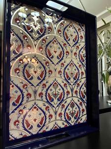 Plateau de service en bois MDF avec revêtement émaillé, design, hôtels et restaurants, articles de cuisine, plateau de table, haute qualité - Product Image 3