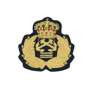 Insignias de logotipo personalizables de lujo al por mayor bordado hecho a mano puro con encaje y cuentas cosidas insignias de chaqueta con estilo 3D - Product Image 2