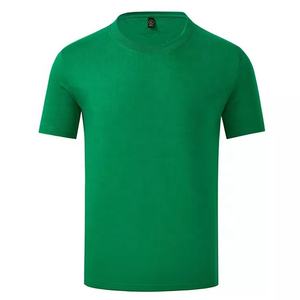 Camisetas de talla grande para hombre de alta calidad Sports Street Club con logotipo estampado personalizado manga corta de algodón de seda transpirable para estilo callejero - Product Image 5