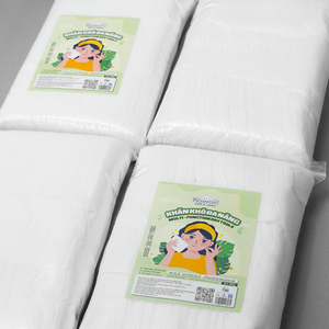 Lingettes sèches Kawaii 300 feuilles 180x130mm tissu non tissé doux et durable parfait pour les soins personnels fabriqué au Vietnam - Product Image 3