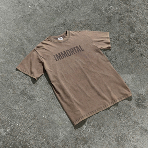 Camiseta personalizada de gran tamaño con hombros caídos y musculatura para hombre, 100% algodón, gimnasio, Fitness, correr y ropa de calle de alta calidad - Product Image 3