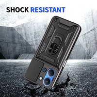Coque de téléphone armure de fenêtre coulissante pour Xiaomi 17 Pro Max 15T 15T Pro Redmi 15 15c POCO C85 M7 Pro étui à anneau coulissant pochettes de téléphone