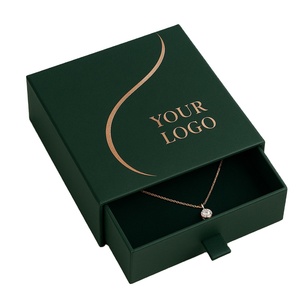 กล่องใส่เครื่องประดับแบบลิ้นชักสีเทา ทำจากกระดาษแข็งรีไซเคิล เป็นมิตรกับสิ่งแวดล้อม พร้อมโลโก้สั่งทำได้ บรรจุภัณฑ์ของขวัญแบบเลื่อนได้ ย่อยสลายได้ นำกลับมาใช้ใหม่ได้ - Product Image 1