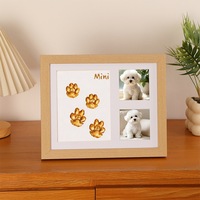 Cadre photo commémoratif pour animaux de compagnie avec kit d'empreintes de pattes pour la commémoration de la perte de chien ou de chat, décoration intérieure, coffret cadeau, vente en gros