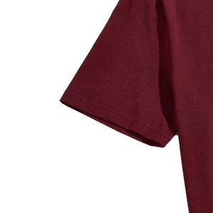 100% algodón sólido bordado Logo hombres camiseta trajes chándal pantalones cortos conjunto cuello redondo al aire libre impreso Patchwork a prueba de viento - Product Image 3