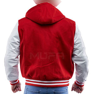 Vestes universitaires vierges personnalisées Veste universitaire Letterman unie à logo personnalisé pour hommes grande taille Vestes universitaires 2024 - Product Image 6